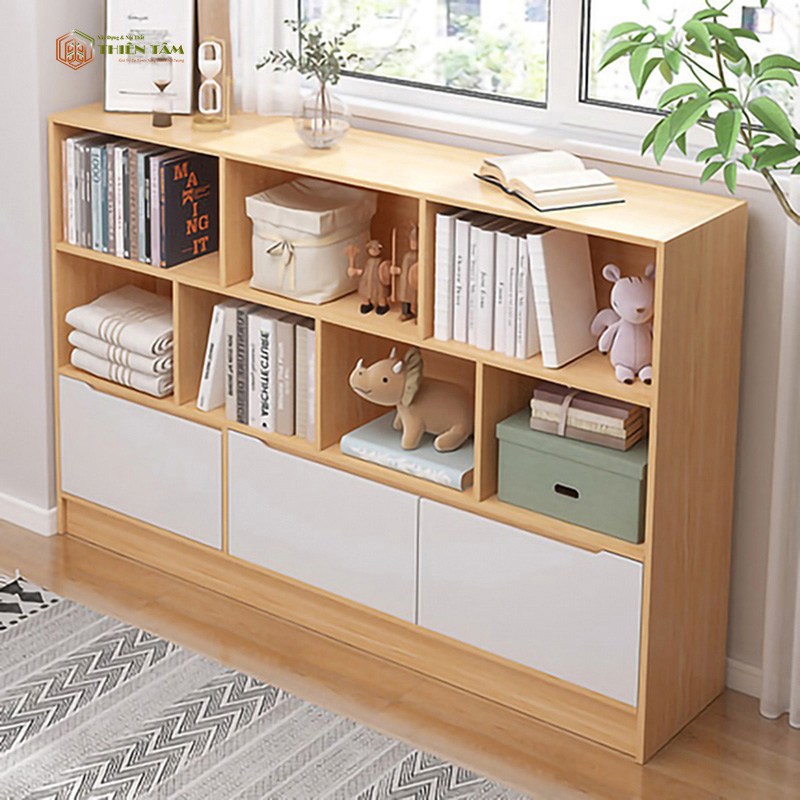 KỆ ĐỂ SÁCH GỖ MDF ĐẸP-TKS01